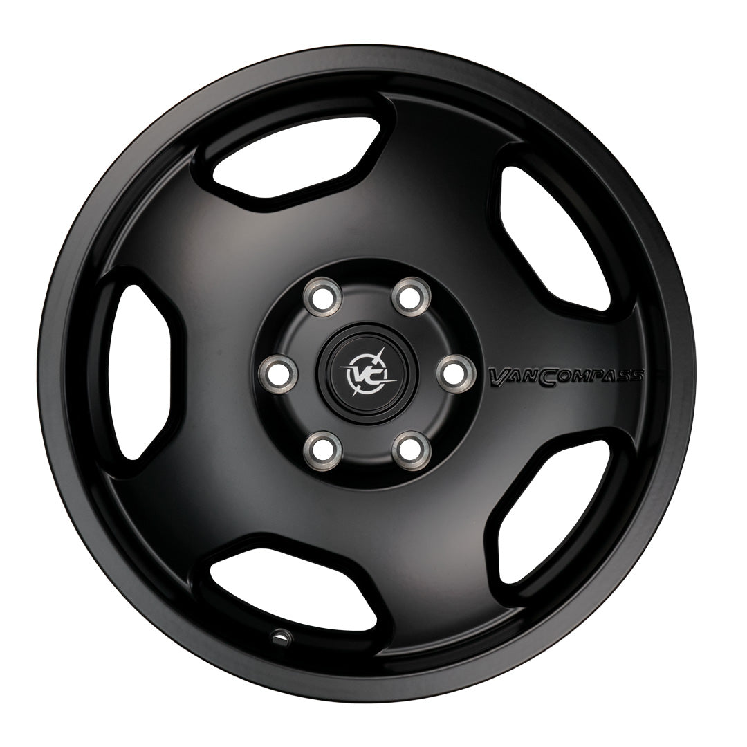 CHUNK - 17x8" WHEEL in SATIN BLACK by VAN COMPASS