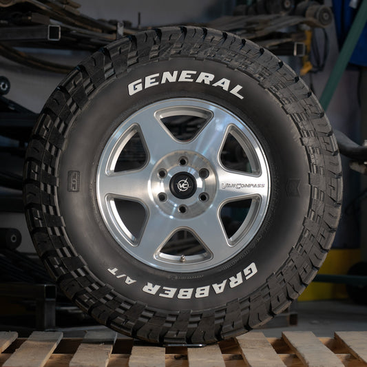 SLICE - 17x8" WHEEL in POLISHED MACHINED by VAN COMPASS