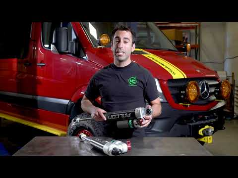 FALCON 2.1 MONOTUBE REAR SHOCKS - SPRINTER 3500 2WD (2007-UP) PAIR