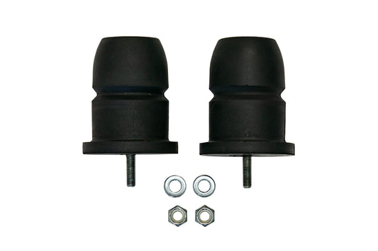 BUMP BUDDIES FRONT JOUNCE STOPS - SPRINTER 2WD (2007+ 2500 and 3500) pair of black rubber bumpers and nuts designed for smooth, progressive bottom-out resistance.