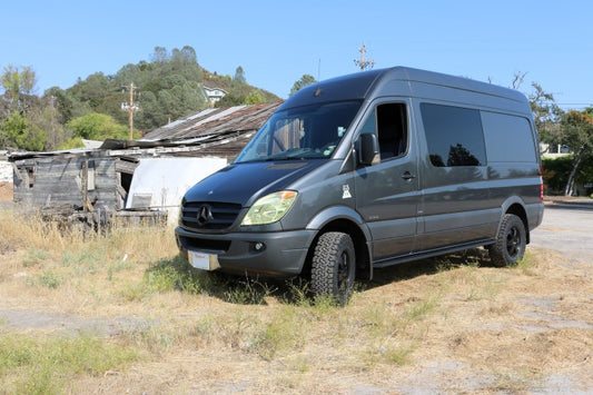 STRIKER 2 Lift Kit (Front Only) for Sprinter 2WD (2007-2018) by VAN COMPASS, enhancing ground clearance for off-road adventures.