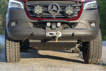 FRONT WINCH MOUNT WITH BULL BAR - SPRINTER (2019+) by VAN COMPASS