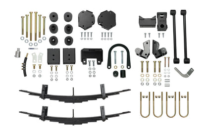 Set of parts for the STRIKER 4X4 2 Lift Kit (Complete) - Sprinter 4x4, including brackets, spacers, and coil springs, designed for 2015-2022 2500 single rear wheel models.