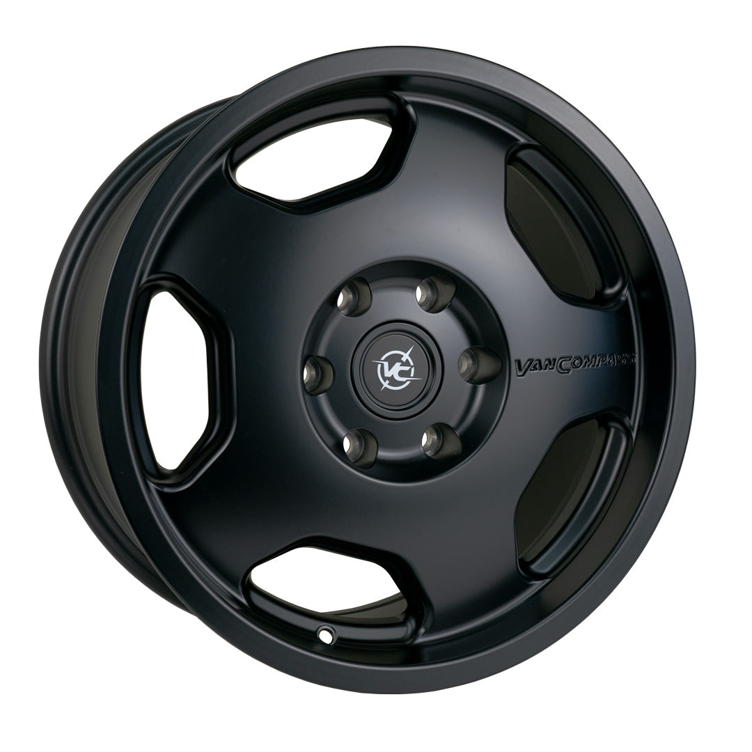 CHUNK - 17x8" WHEEL in SATIN BLACK by VAN COMPASS