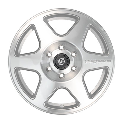 SLICE - 17x8" WHEEL in POLISHED MACHINED by VAN COMPASS