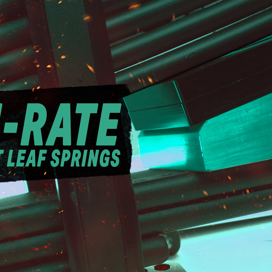 Opti-rate spring is made up of 3 distinct parts: the main springs in the primary stage, a 3-leaf secondary stage, and the Adjustable Preload Spacers (APS).