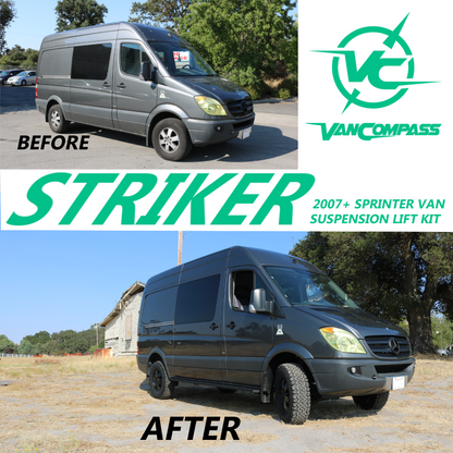 STRIKER 2" LIFT KIT (FRONT ONLY) - SPRINTER 2WD (2007-2018) by VAN COMPASS